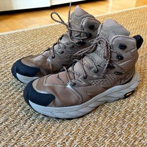 Hoka  Brown and Black Hiking Boots